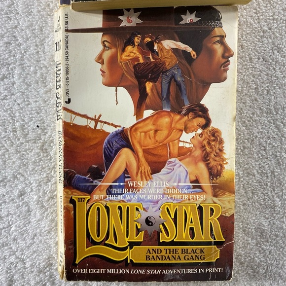 Vintage Lone Star Action Western Romance Novel x5 - Picture 5 of 16